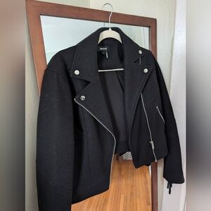 DKNY Women's Black Fringe Jacket